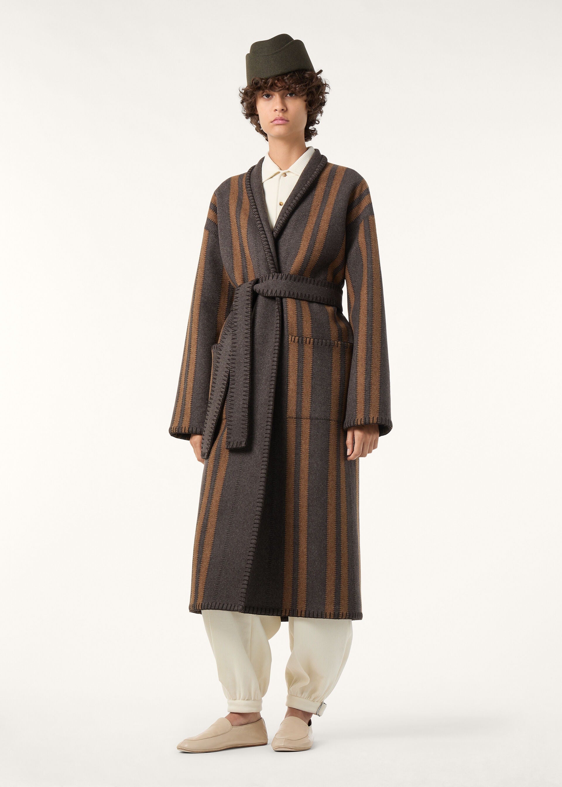 Kirk Coat - Café Noir/Ginger Brown