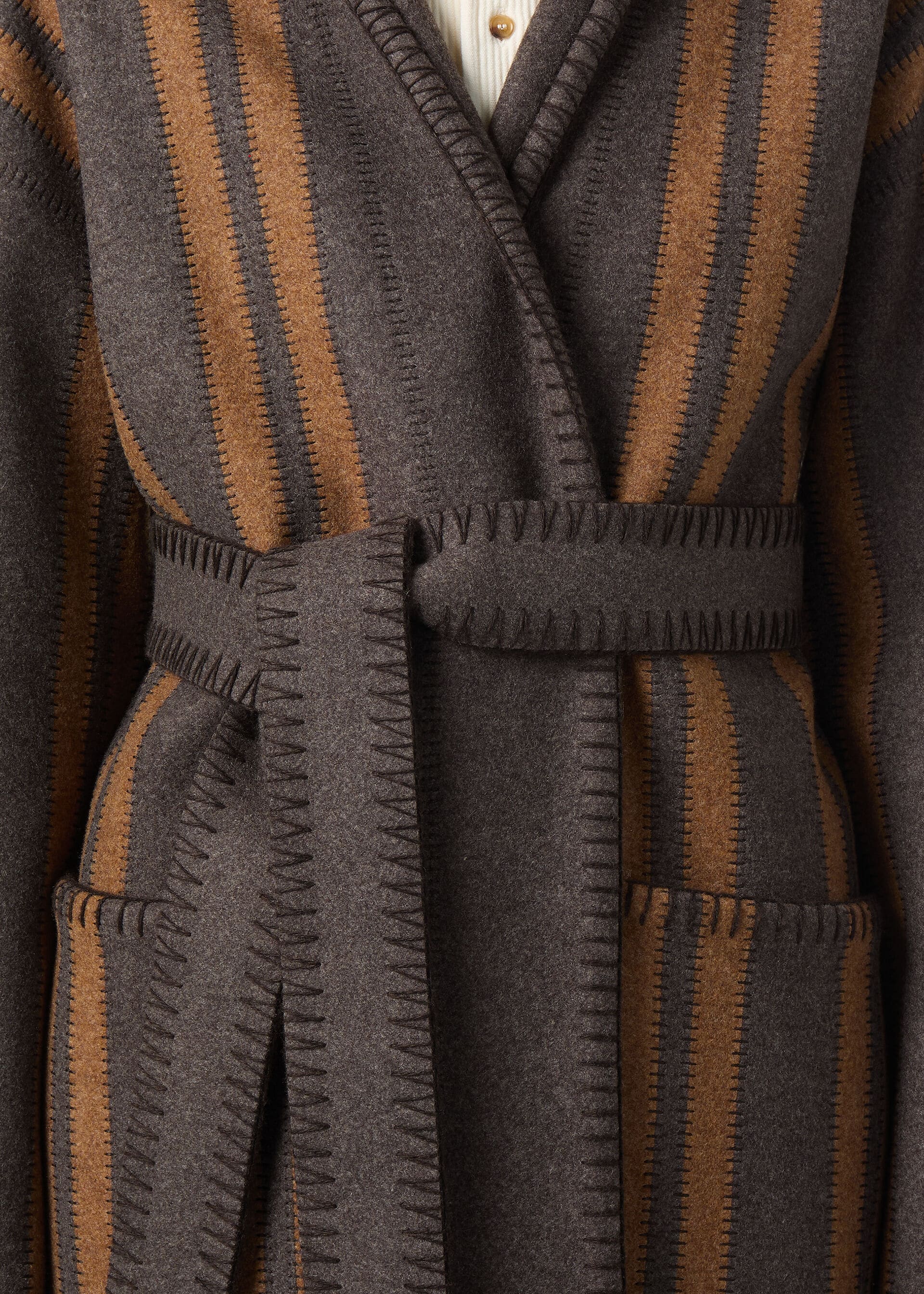 Kirk Coat - Café Noir/Ginger Brown