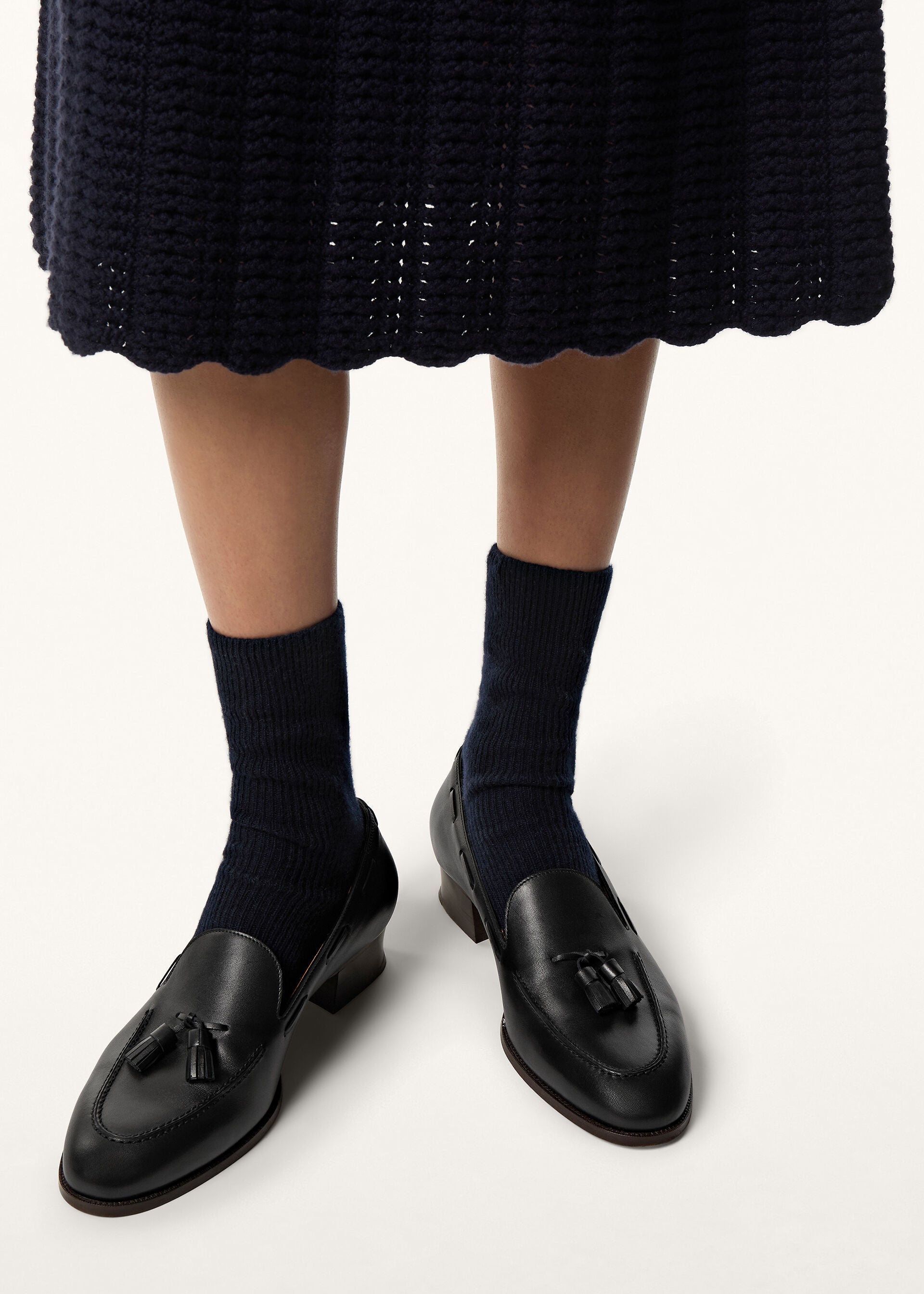 Serge Tassel Loafer - Black
