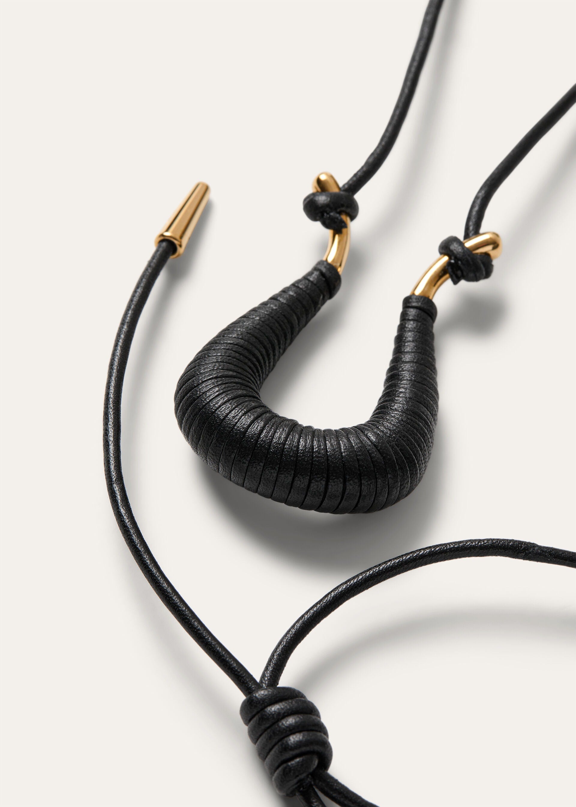 Duo Necklace - Black/Jewel Sun Gold