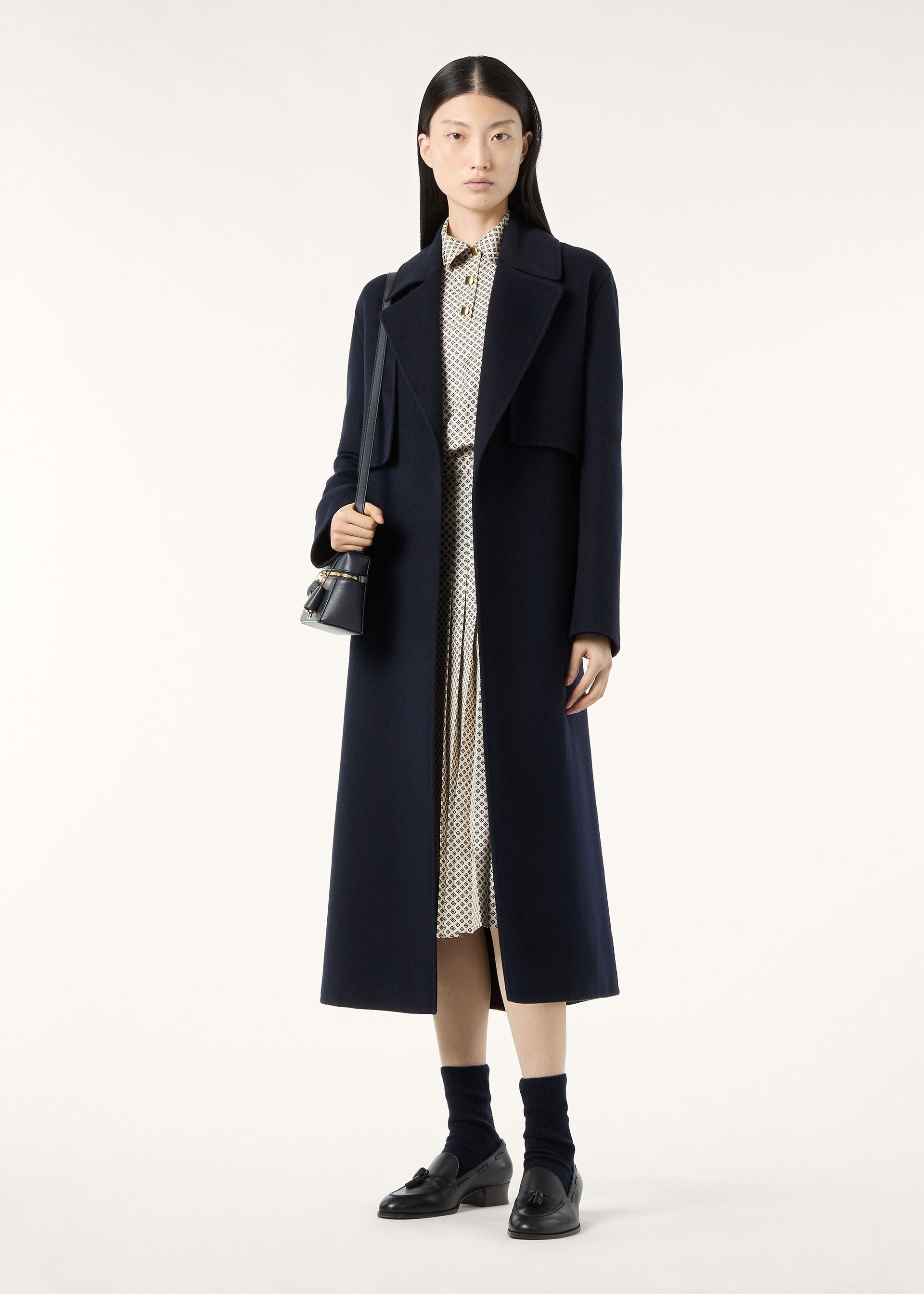 Maxwell Trench Coat - Navy Blue