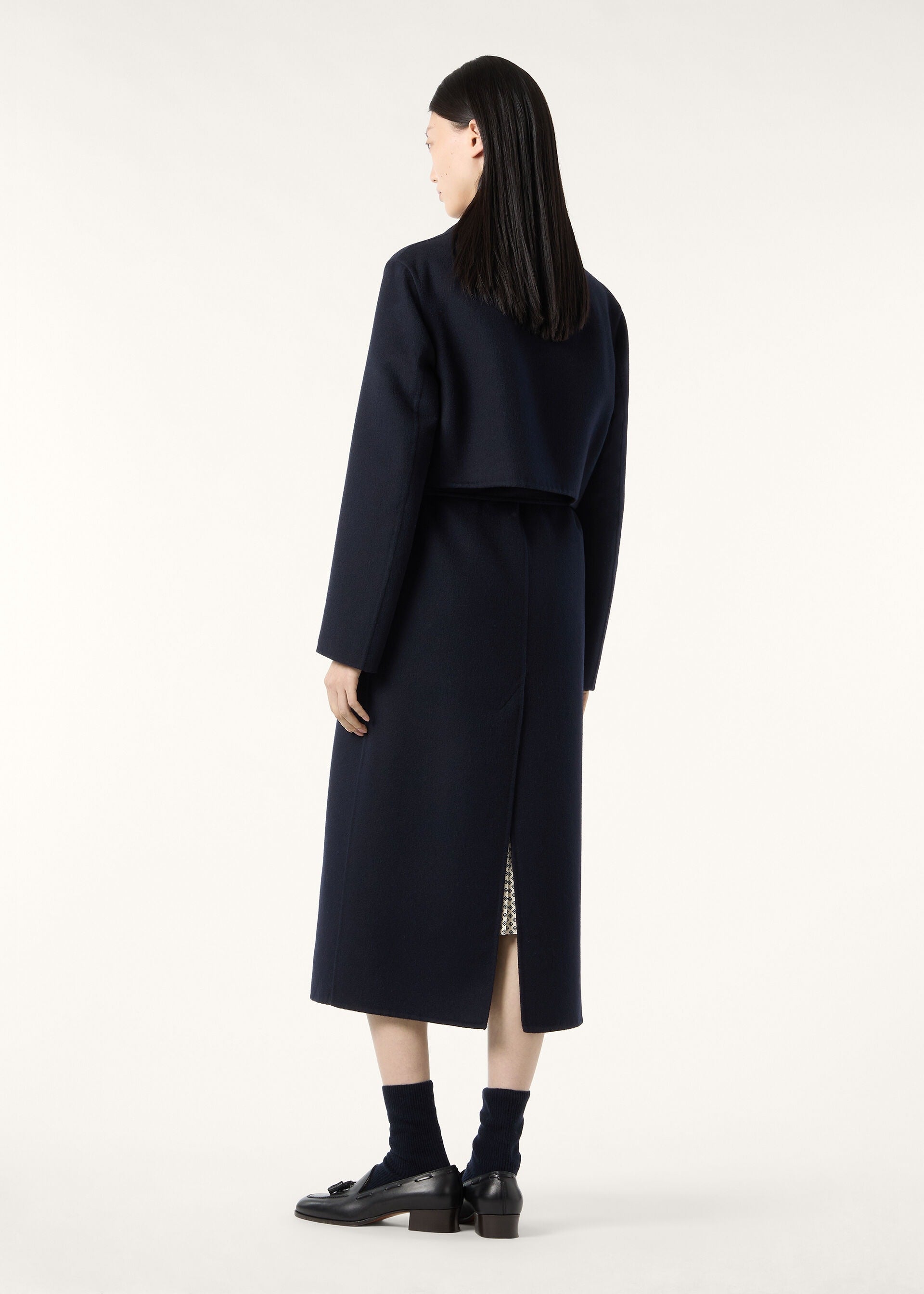 Maxwell Trench Coat - Navy Blue